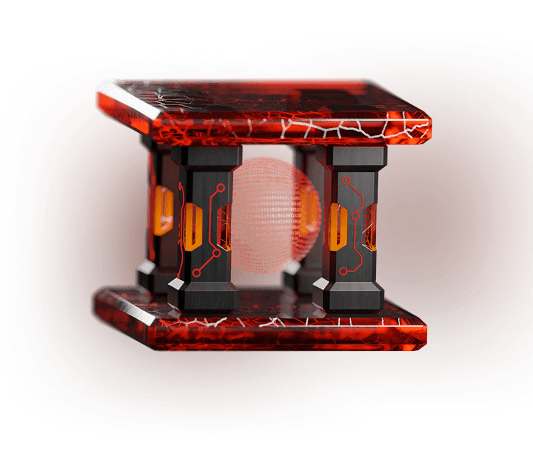 Red crystal house