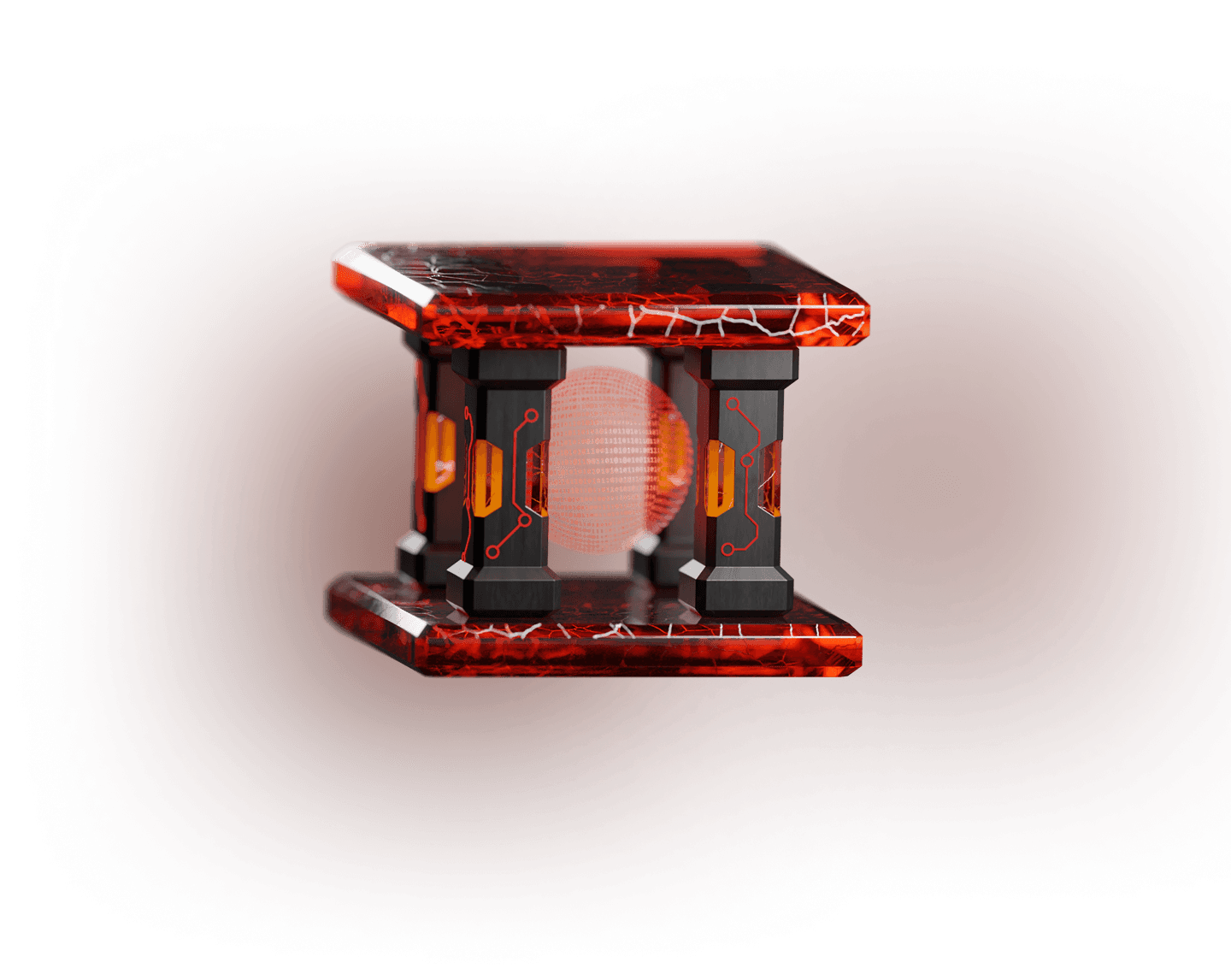 Red crystal house