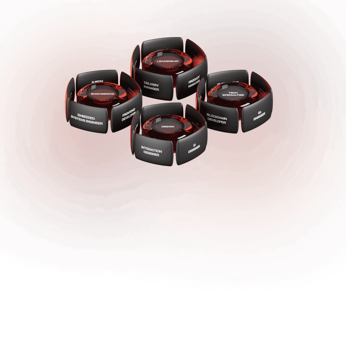 Red crystal on pedestal with power beam