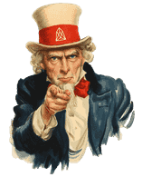 Uncle Sam pointing forward